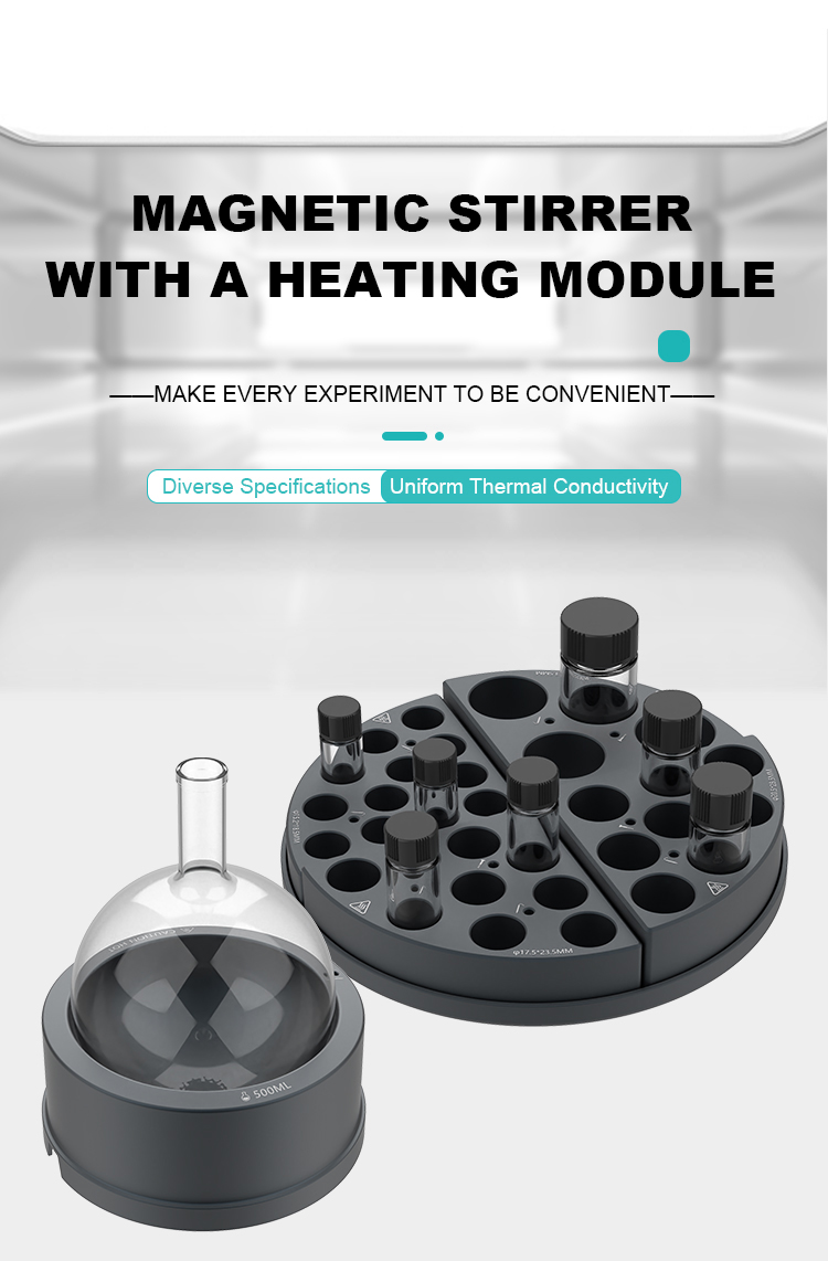magnetic stirrer comes with a heating module