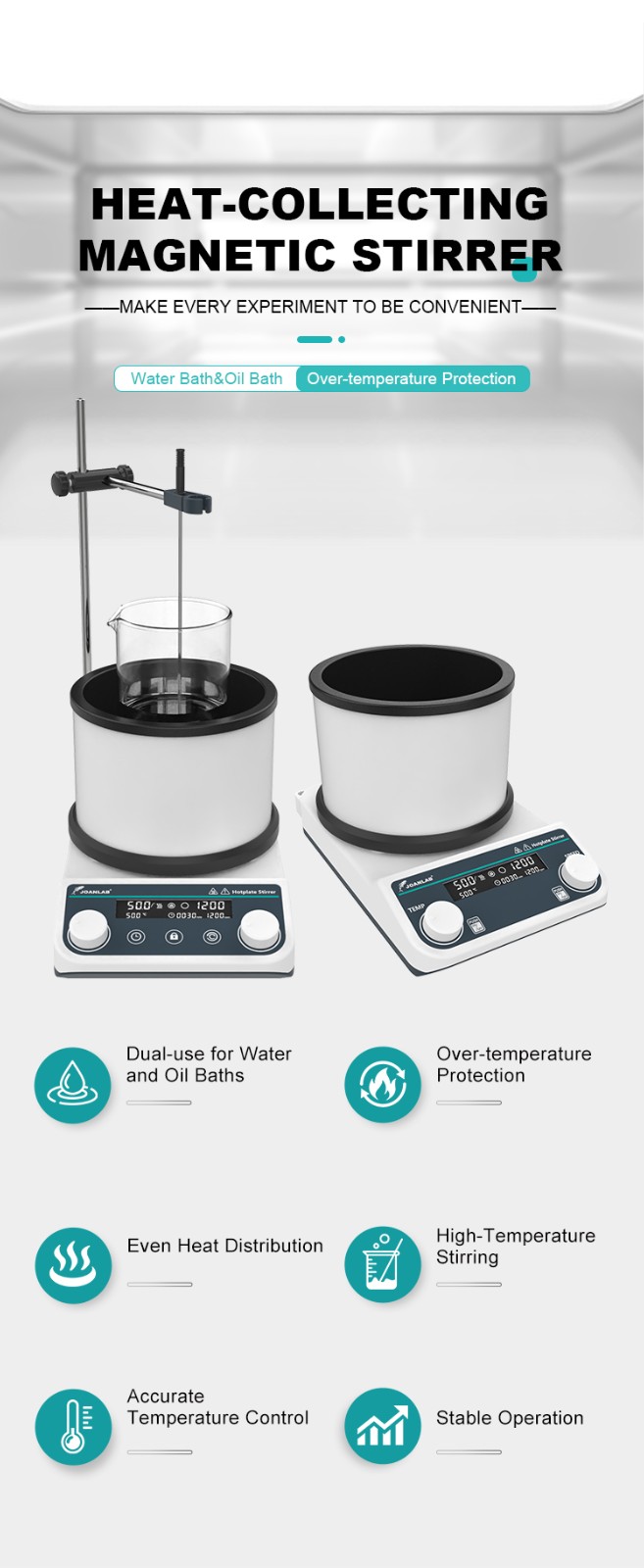 Heat-collecting magnetic stirrer-OB-2C-OB-2Pro